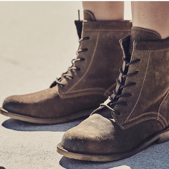 Truxton Distressed Combat Lace Up Boots - Picture 5 of 6